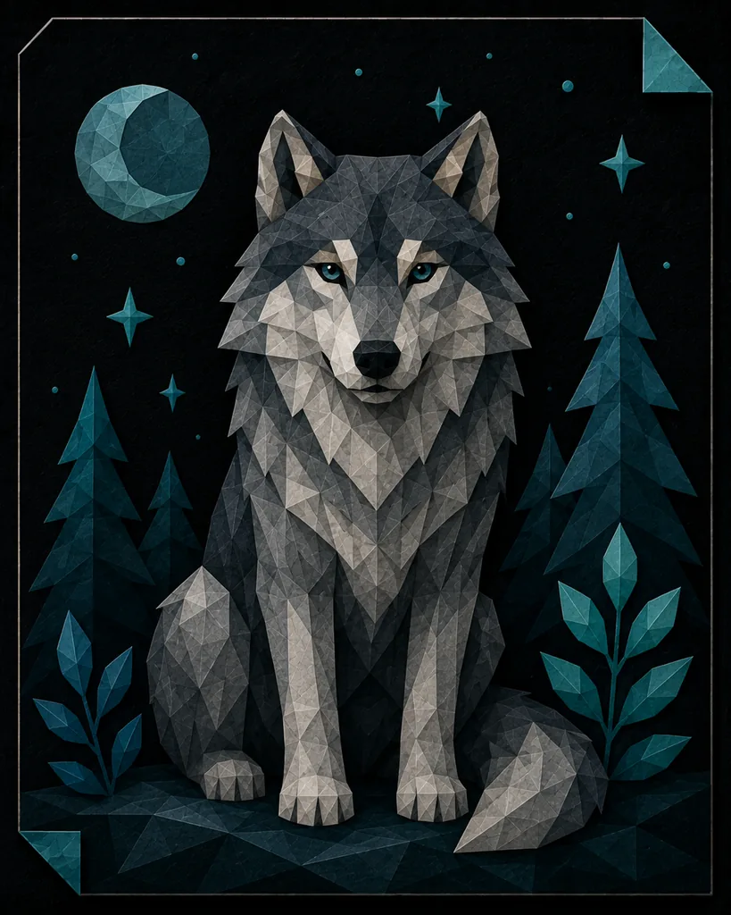 ENFJ — The Luminary, illustrated as the Wolf