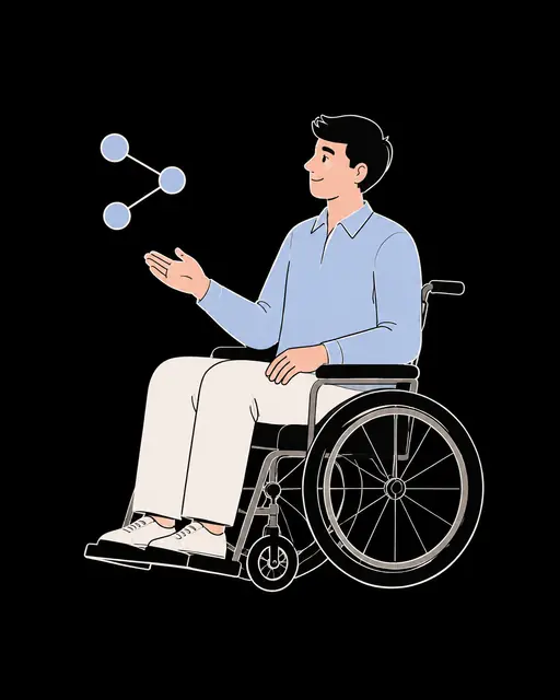 Illustrated portrait representing the ENFJ personality type