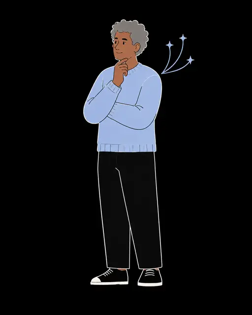 Illustrated portrait representing the ENFP personality type