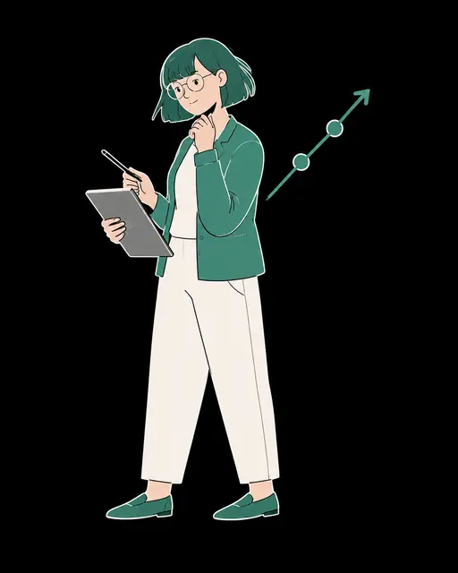 Illustrated portrait representing the ENTJ personality type