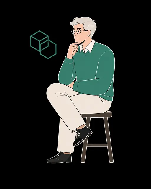 Illustrated portrait representing the INTP personality type